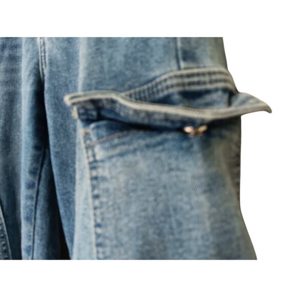 KanCan Winston High Rise Cargo Slim Straight Light Blue size 27 Kc7843L - Picture 6 of 14